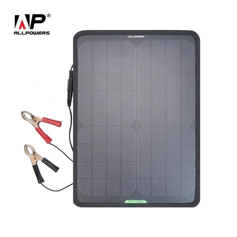 Portable Solar Panel Car Charger 10W 12V Car Battery Maintainer For 12V ...