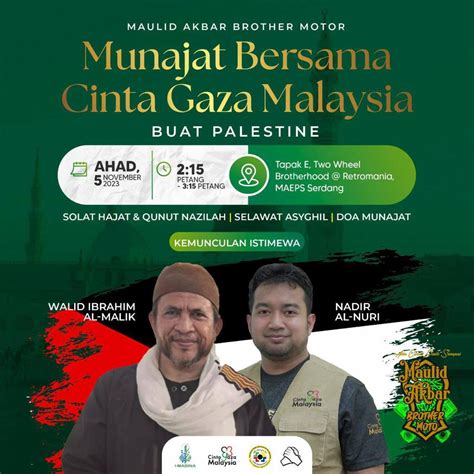 Munajat Bersama Cinta Gaza Malaysia Allied Nexus Of Nusantara