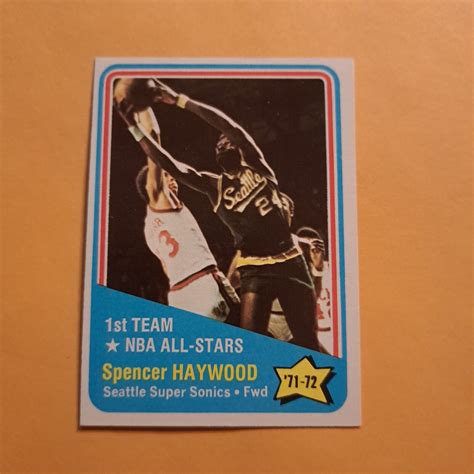 Topps Spencer Haywood All Star Card Nm Seattle Super