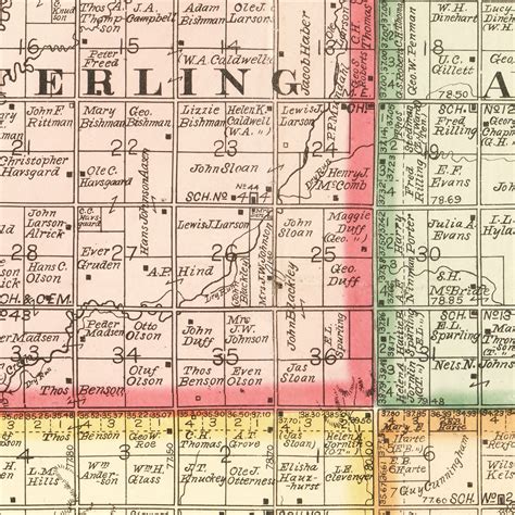 Vintage Map Of Brookings County South Dakota 1897 By Teds Vintage Art