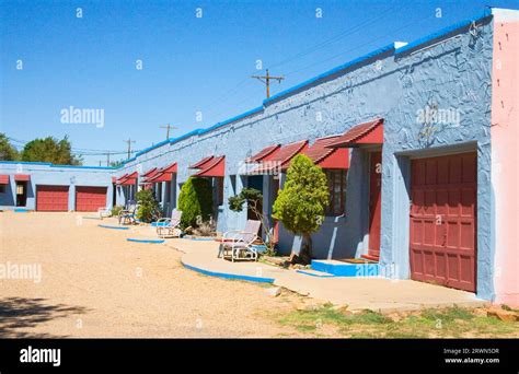 Blue Swallow Motel Tucumcari New Mexico Usa Stock Photo Alamy