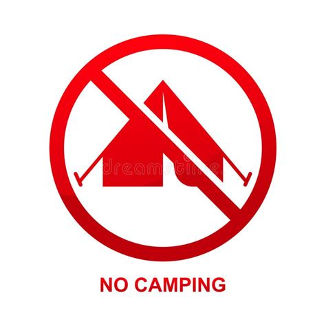 No Camping Sign Stock Illustrations 503 No Camping Sign Stock