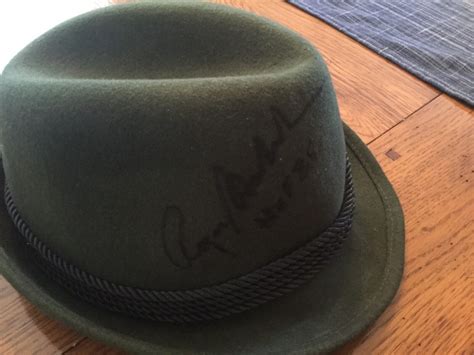 TOM LANDRY DALLAS COWBOYS PERSONALLY WORN FEDORA HAT SIGNED BY LANDRY ...