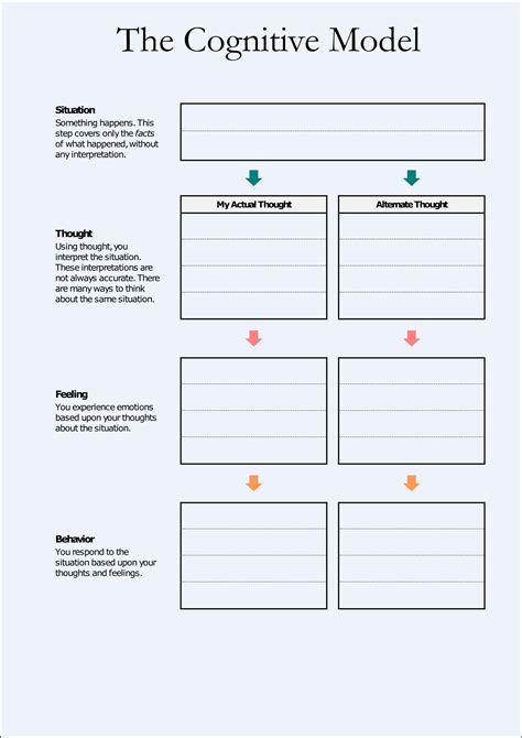 Printable Therapist Aid Worksheets Including Cbt And Dbt Worksheets For