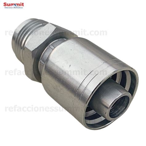 Conector Recto Rosca Jic Flare Macho Manguera R Y R