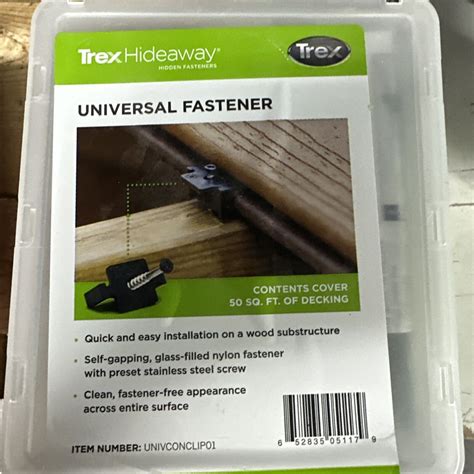 Trex Hideaway Universal Fasteners With Screws Box Of 90 652835051179 Ebay