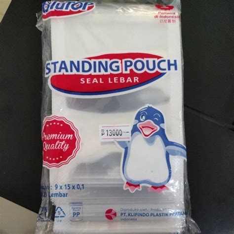 Jual Standing Pouch 9X15 Seal Biasa Double Seal Isi 50 PCS Shopee