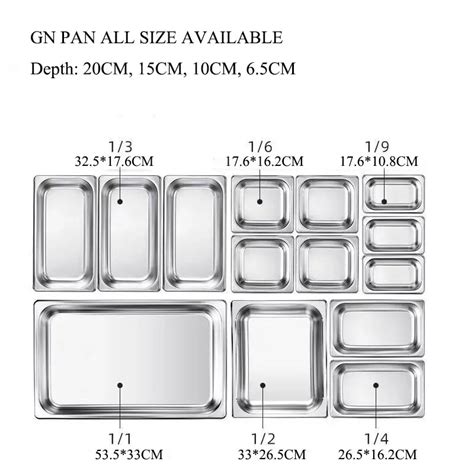 Commercial Kitchen Catering Equipment Stainless Steel Gn Food Pan