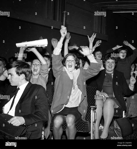 Female Beatles Fans Go Wild At A Concert In Exeter Th November