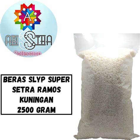 Jual Beras Slyp Super Setra Ramos Kuningan Kemasan Eceran Gram