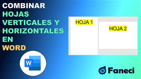 Como Colocar Una Hoja Vertical Y Otra Horizontal En Word Youtube