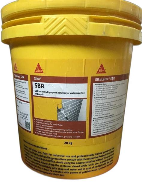 White Liquid Sika Latex Sbr For Waterproofing Packaging Size Kg At