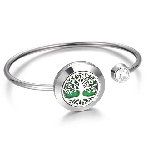 Pulsera De Aromaterapia De Rbol De La Vida Brazalete Difusor De Aroma