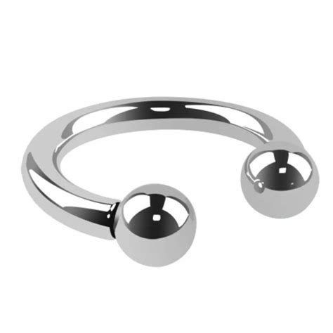 Stainless Steel Penis Rings Open Cock Ring With Beads Men S Glans