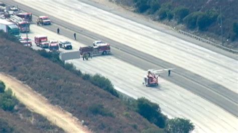 All Lanes Reopened After 210 Freeway Big Rig Crash Nbc Los Angeles