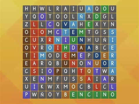 Bosque De Pino Encino Wordsearch