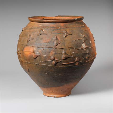 Terracotta Jar With Barbotine Decoration Roman The Metropolitan