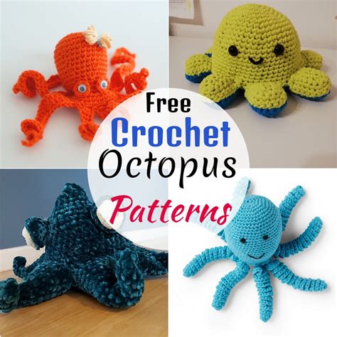 Crochet Reversible Octopus Mood Toy Free Pattern No