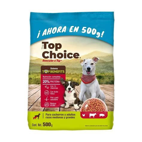 Alimento para Perro The Top Choice Cachorro y Adulto 20 % Proteína 500