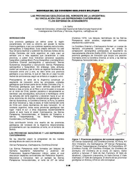 Las Provincias Geol Gicas Del Noroeste De La Argentina Las Provincias