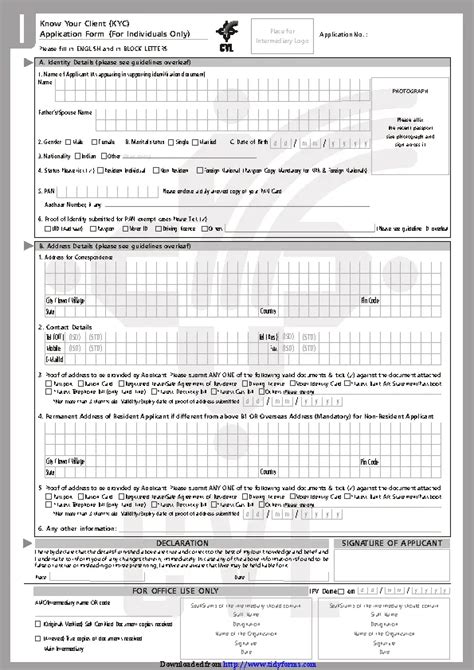 Kyc Form Pdfsimpli