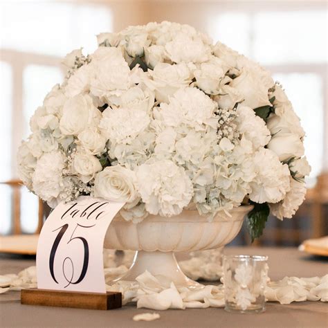 White Carnation Centerpieces