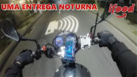 Entrega Noturna De Moto Pelo Ifood No Rio De Janeiro Uma Noite Fria