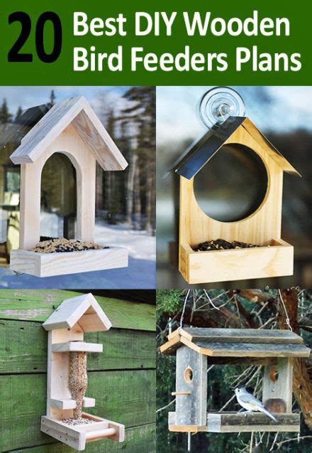 20 Best DIY Wooden Bird Feeders Plans and Ideas