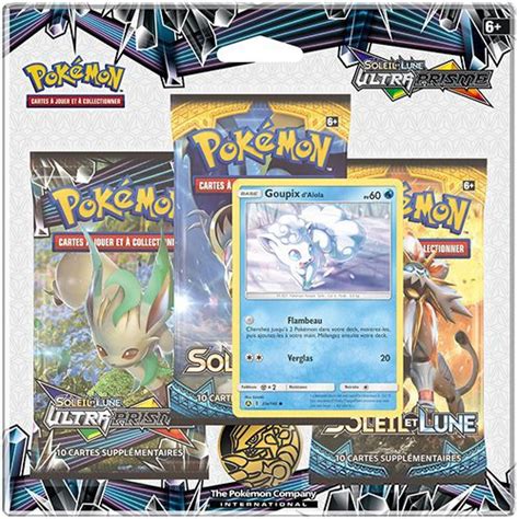 Coffret Tripack 3 Boosters SL5 Soleil Et Lune 5 Ultra Prisme