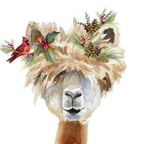 Decked Out Llama Iii Painting By Lanie Loreth Fine Art America