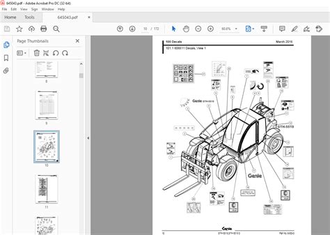 Genie Telehandlers Gth 5519 Gth 5519 S Parts Manual 645043 Heydownloads Manual Downloads