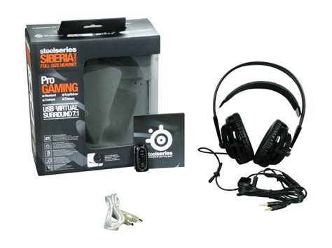 SteelSeries Siberia V2 Circumaural Full Size Headset Black Newegg