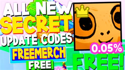 ALL NEW FREE MERCH CODES UPDATE CODES In PET SIMULATOR X CODES Pet