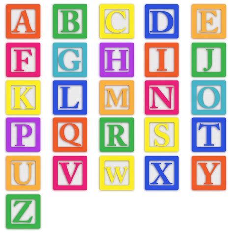 HD Wallpaper Multi Colored English Alphabets Baby Blocks Abc