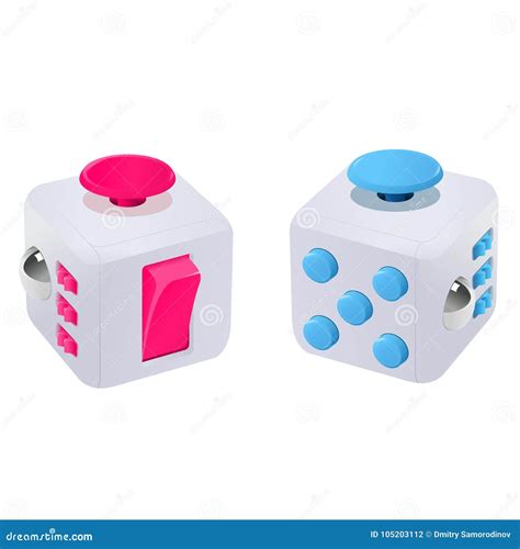 Fidget Cube Illustration Stock Illustration Illustration Of Flicker