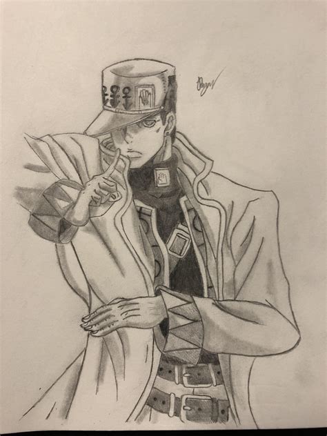 [Fanart] Part 4 Jotaro in a snazzy pose : r/StardustCrusaders