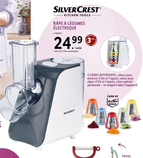 Promo SILVERCREST RÂPE À LÉGUMES ÉLECTRIQUE chez Lidl