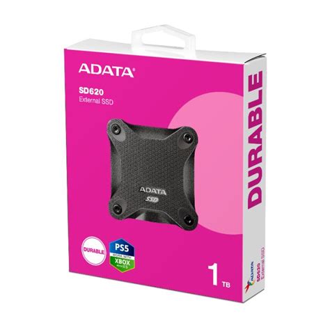 Disque Dur Externe ADATA ASD620 1To SSD USB 3 2 Noir