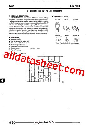 Njm Fa Datasheet Pdf New Japan Radio