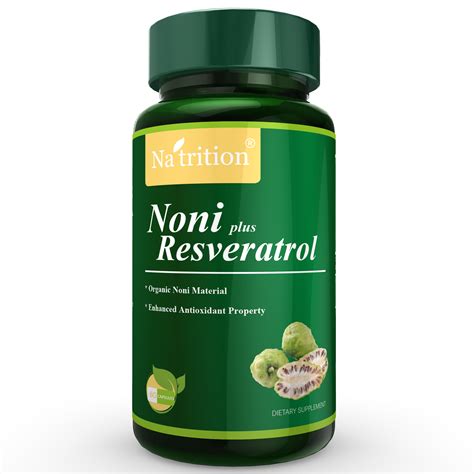 Noni Plus Resveratrol Capsules - Na'trition