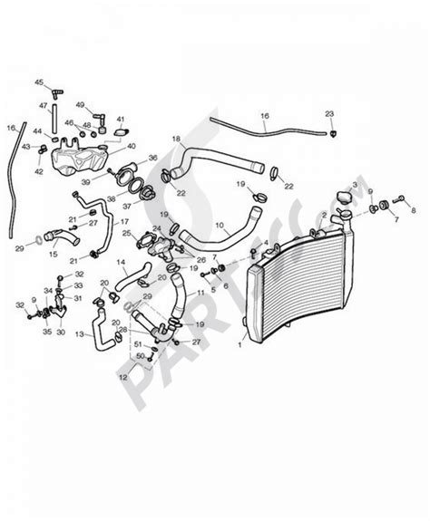 Cooling System Triumph Daytona 675 Vin From 381275