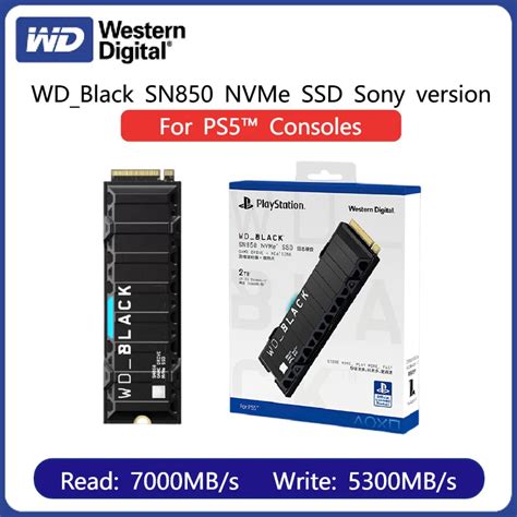 Western Digital WD BLACK SN850 NVMe SSD For PS5 Consoles PCIe Gen4 Game