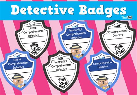 Detective Badges Teacher Resources And Classroom Games Teach This