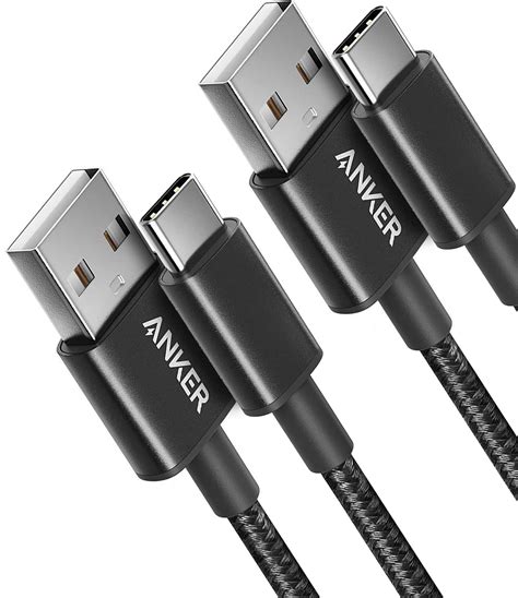 USB C Cable, Anker 2 Pack New Nylon USB C to USB C Cable 60W, PD Type C