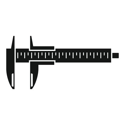 Caliper Icon Simple Vector Vernier Calliper Vector Art At