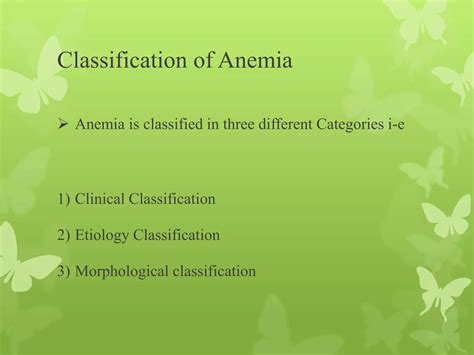 Anemia And Its Classification PPT