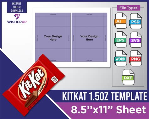 Kitkat Wrapper Template