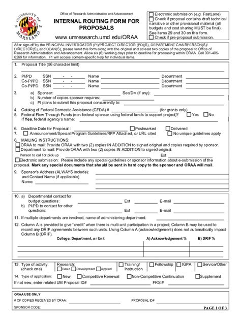 Fillable Online Hesperia Gsfc Nasa Updated Internal Routing Form For