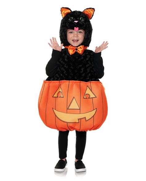 Halloween Cat With Pumpkin Toddler Costume buy | Horror-Shop.com