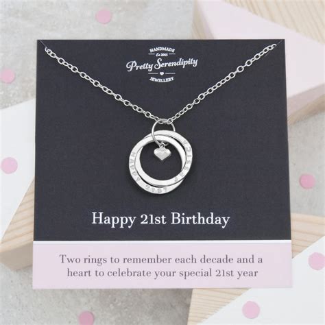 Personalised 21st Birthday Necklace 21st Birthday Gifts for | Etsy